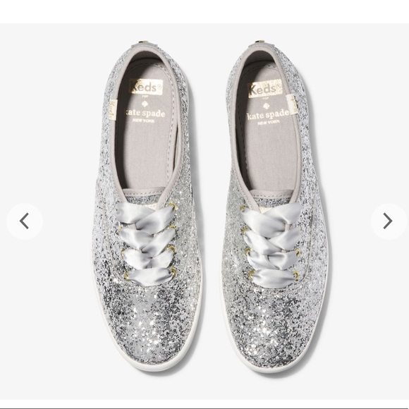 KEDS + KATE SPADE New York Glitter sneaker (silver) - Picture 1 of 7
